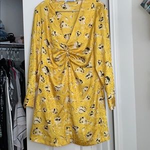 Zara yellow dress